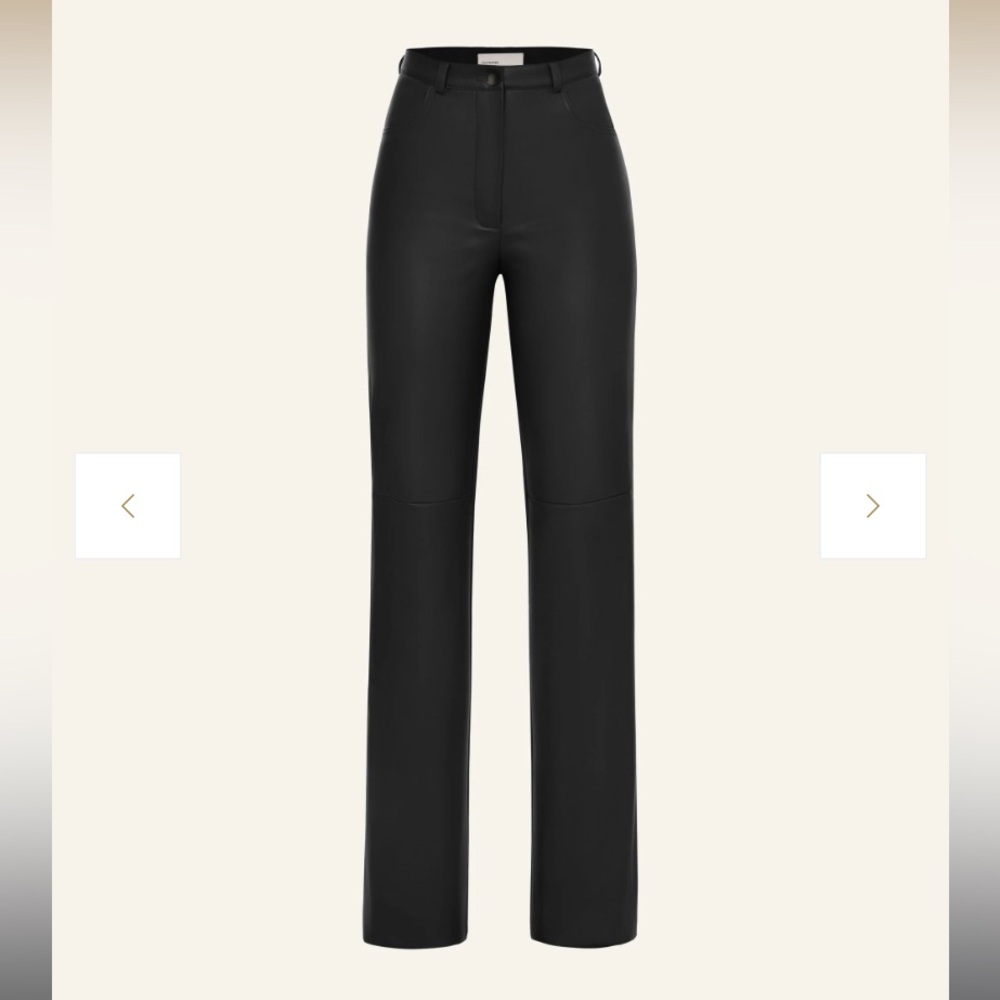 CULTNAKED “Killa” Black High-Waisted Vegan Leather Pants - XXS & XS - Picture 3 of 10